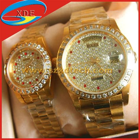 all diamond watch fake